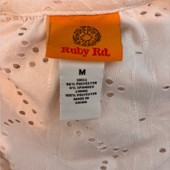 Ruby Rd Medium Embroidered Eyelet Blouse - Picture 3 of 7